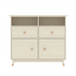 Cream White Elegant Wooden Cabinet