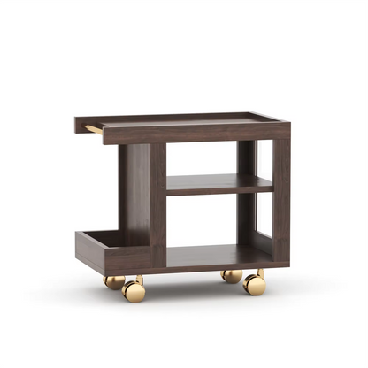 Black Walnut Dining Trolley