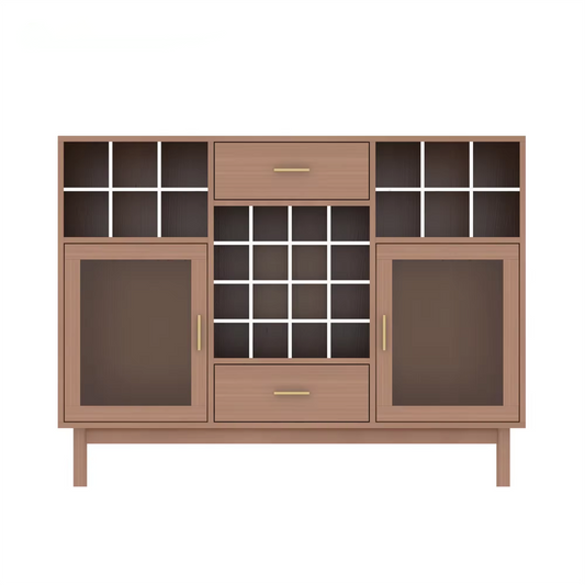 Redheart Wooden Wine Bar Cabinet